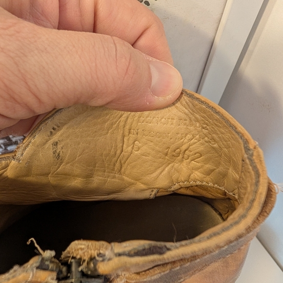 🥰GUC Bed Stu Isla Distressed Leather Zip Side Ankle Booties, Honey Tan, 6 - Picture 14 of 16